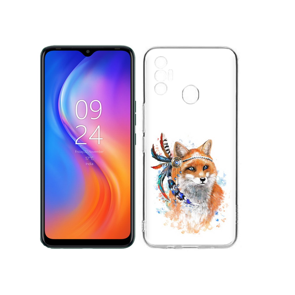 

Чехол MyPads Tocco для Tecno Spark 7 инду лиса, Прозрачный, Tocco