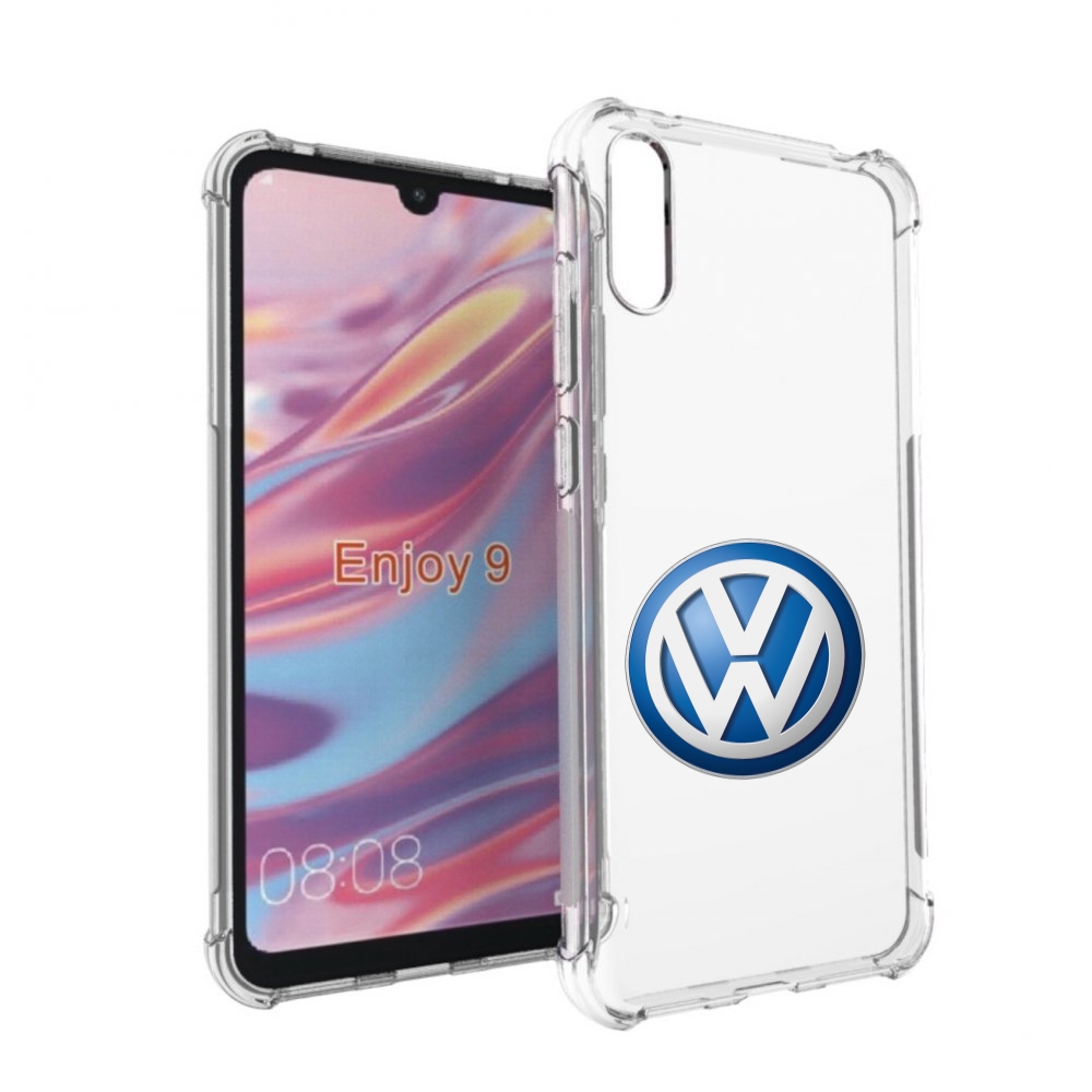 

Чехол бампер MyPads volkswagen мужской для Huawei Enjoy 9, Прозрачный, Tocco