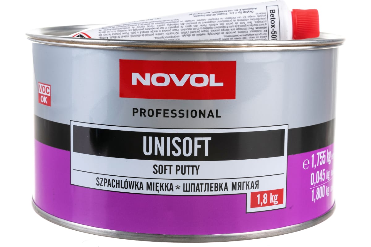

Шпатлевка Novol UNISOFT мягкая 1.8 кг X6119541, Бежевый