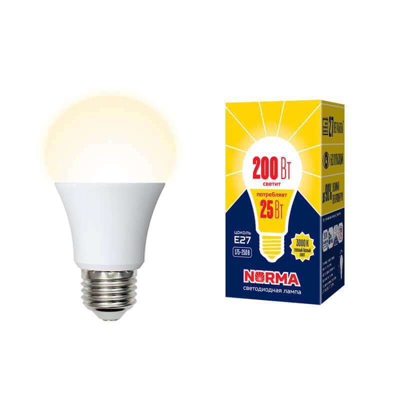 

Лампа светодиодная E27 25W 3000K матовая LED-A70-25W/3000K/E27/FR/NR UL-00004469
