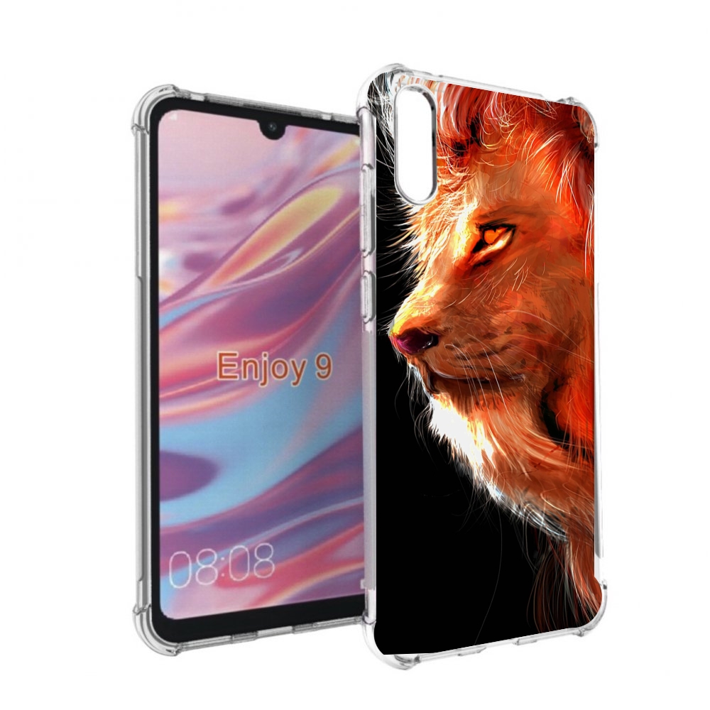 

Чехол бампер MyPads Арт-рисунок-льва мужской для Huawei Enjoy 9, Прозрачный, Tocco
