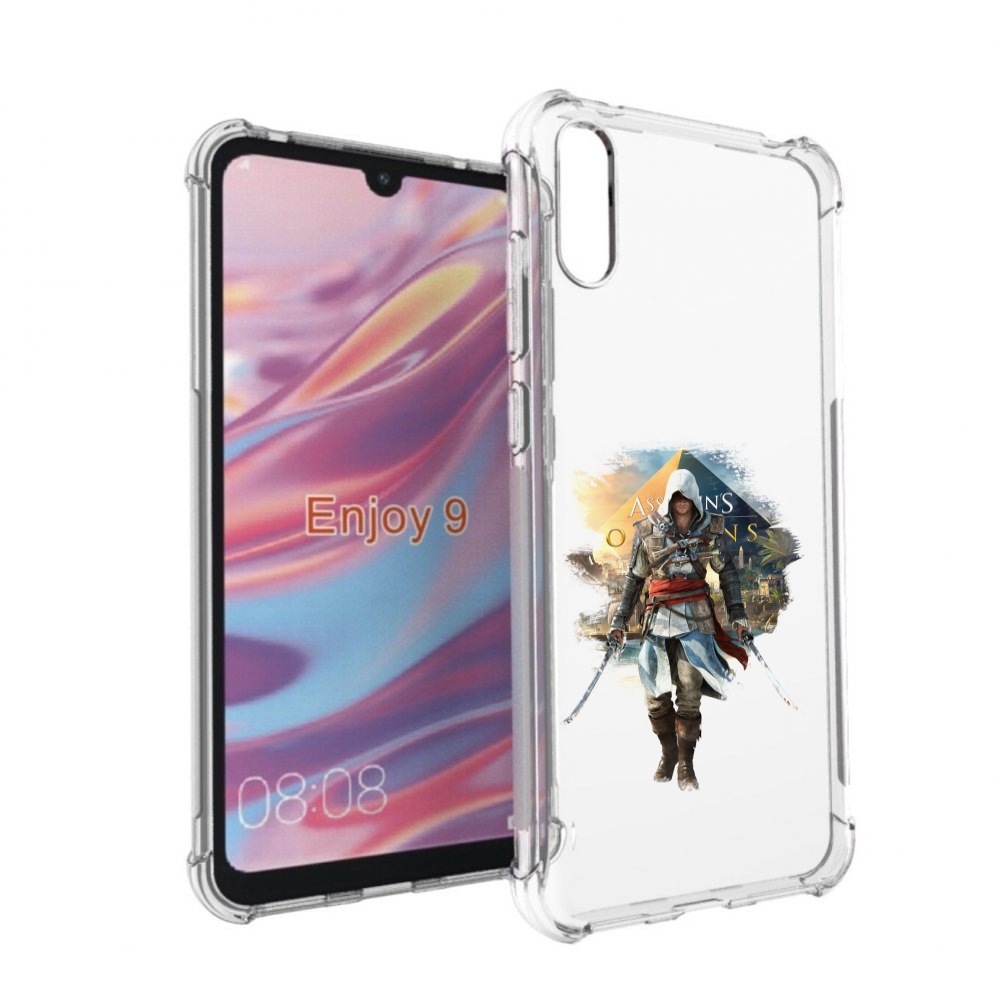 

Чехол бампер MyPads Ассасин для Huawei Enjoy 9, Прозрачный, Tocco