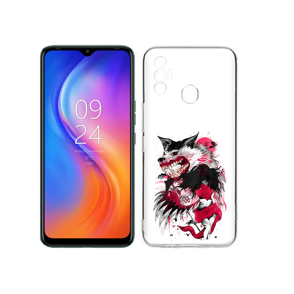 

Чехол MyPads Tocco для Tecno Spark 7 красная шапочка, Прозрачный, Tocco