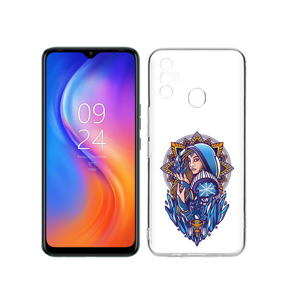 

Чехол MyPads Tocco для Tecno Spark 7 кристал мейден дота 2, Прозрачный, Tocco