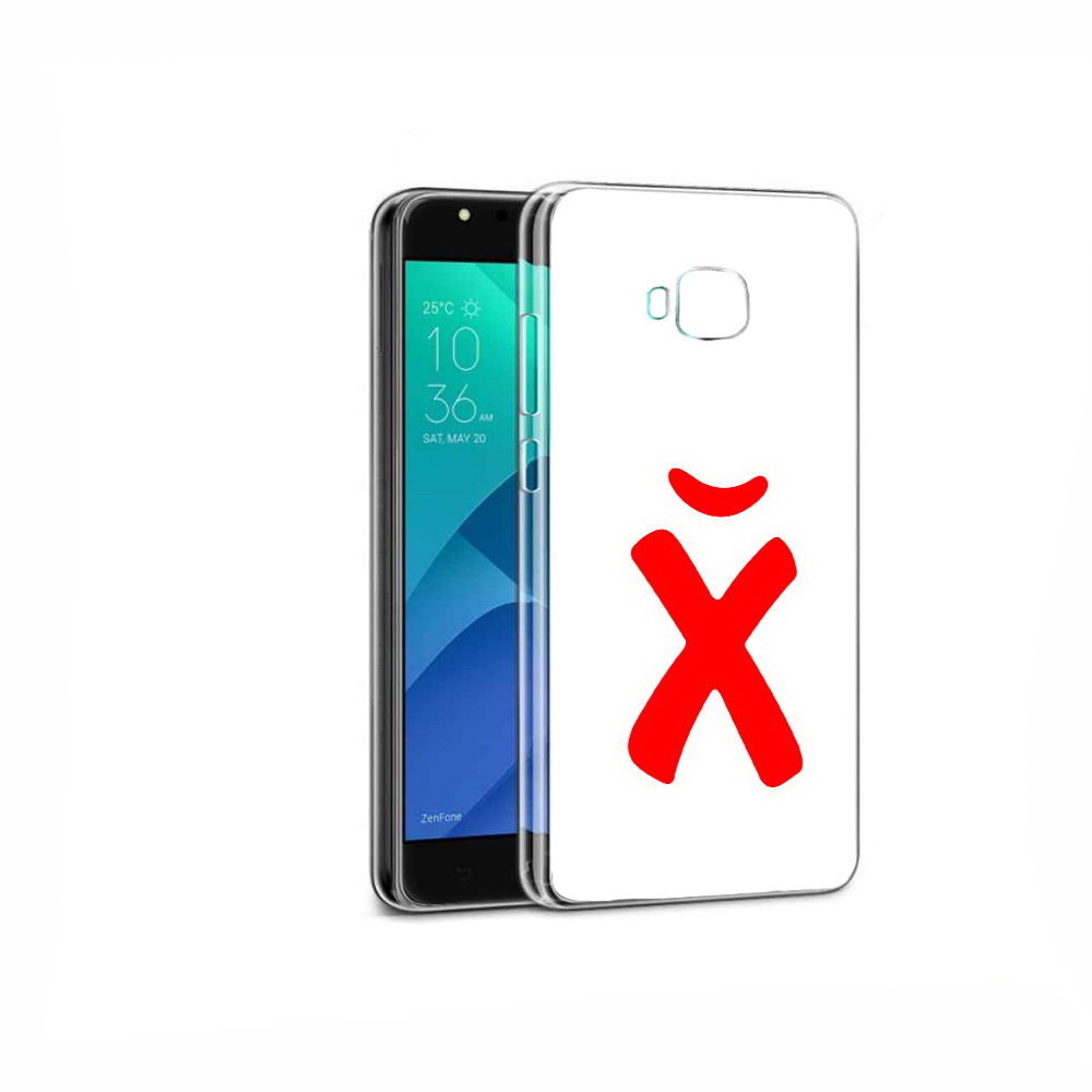 

Чехол MyPads Tocco для Asus ZenFone 4 Selfie абстракция буква х, Прозрачный, Tocco
