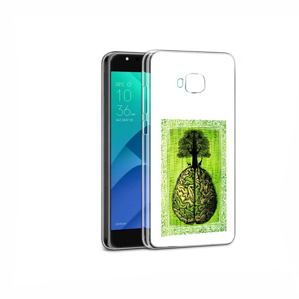 

Чехол MyPads Tocco для Asus ZenFone 4 Selfie абстракция здоровый мозг, Прозрачный, Tocco