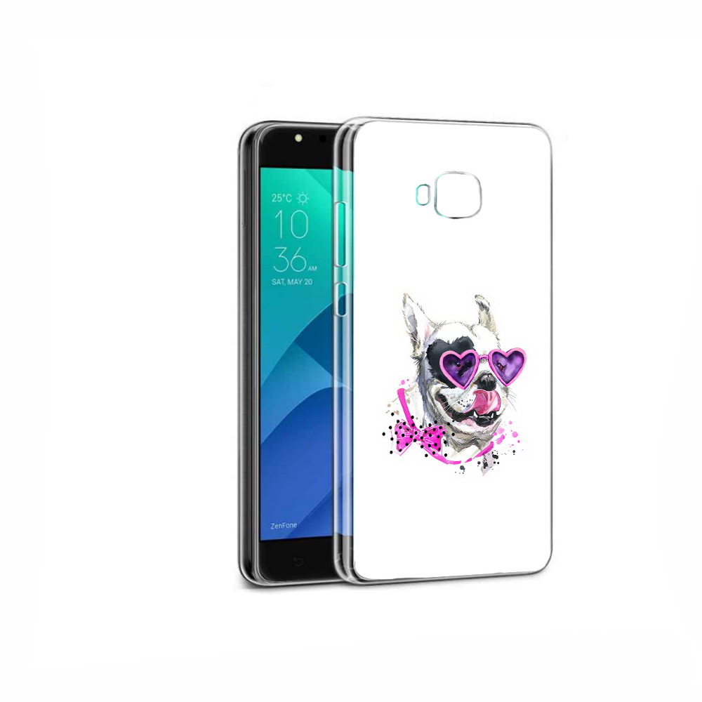 Чехол MyPads Tocco для Asus ZenFone 4 Selfie акварельный пёс