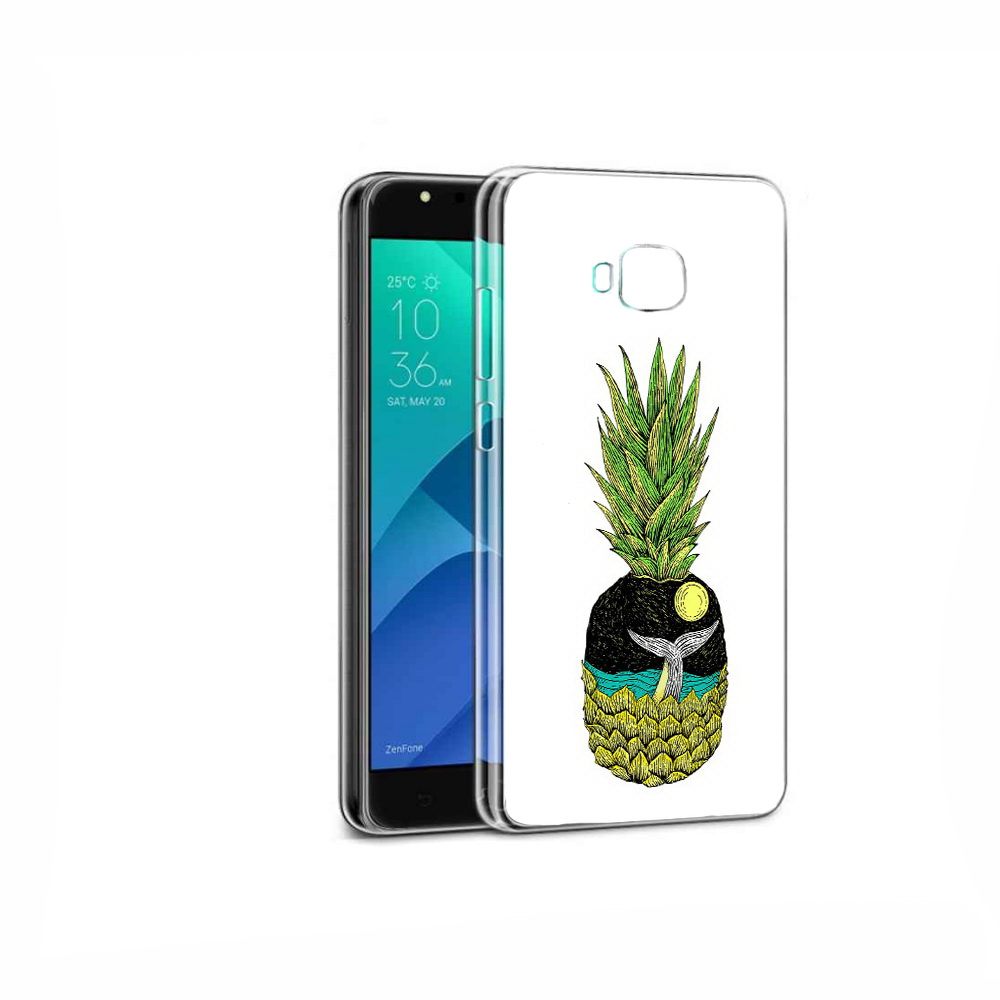 Чехол MyPads Tocco для Asus ZenFone 4 Selfie ананас с китом