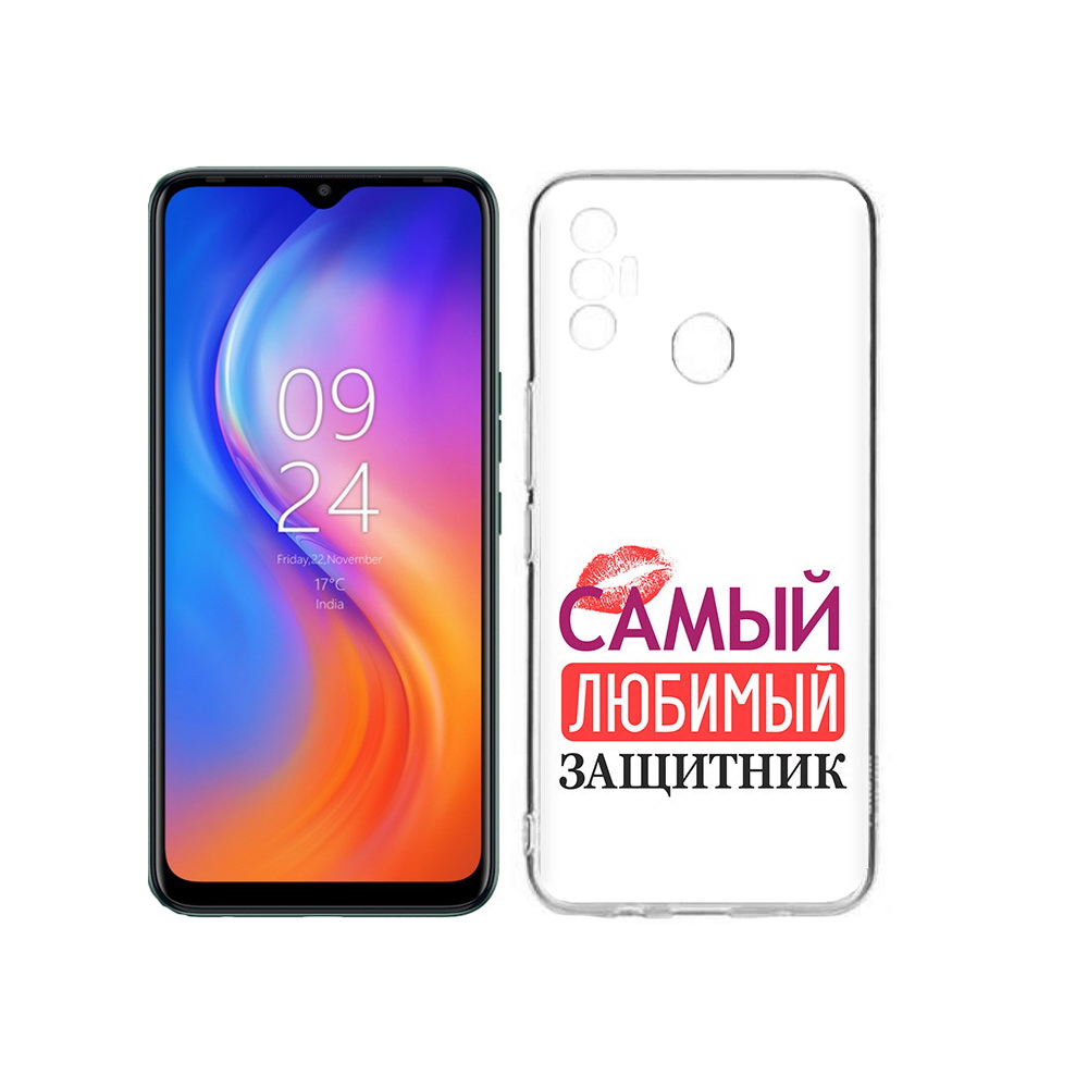 

Чехол MyPads Tocco для Tecno Spark 7 любимый защитник, Прозрачный, Tocco