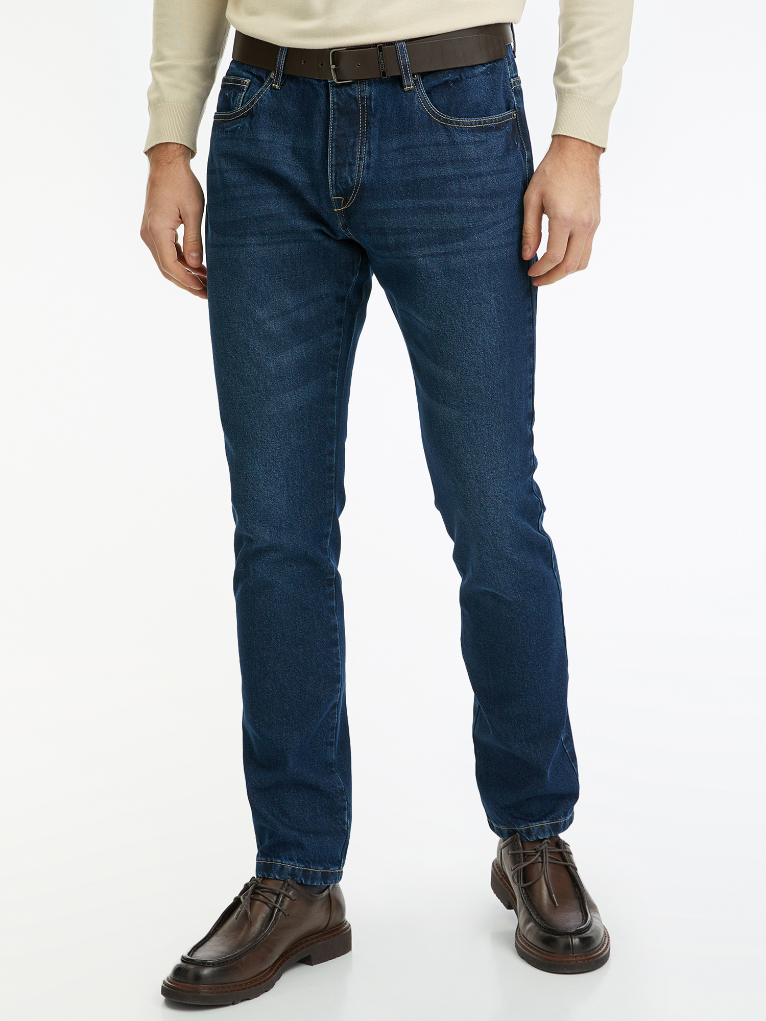 

Джинсы мужские oodji 6L130038M-2 синие 30, Синий, 6L130038M-2