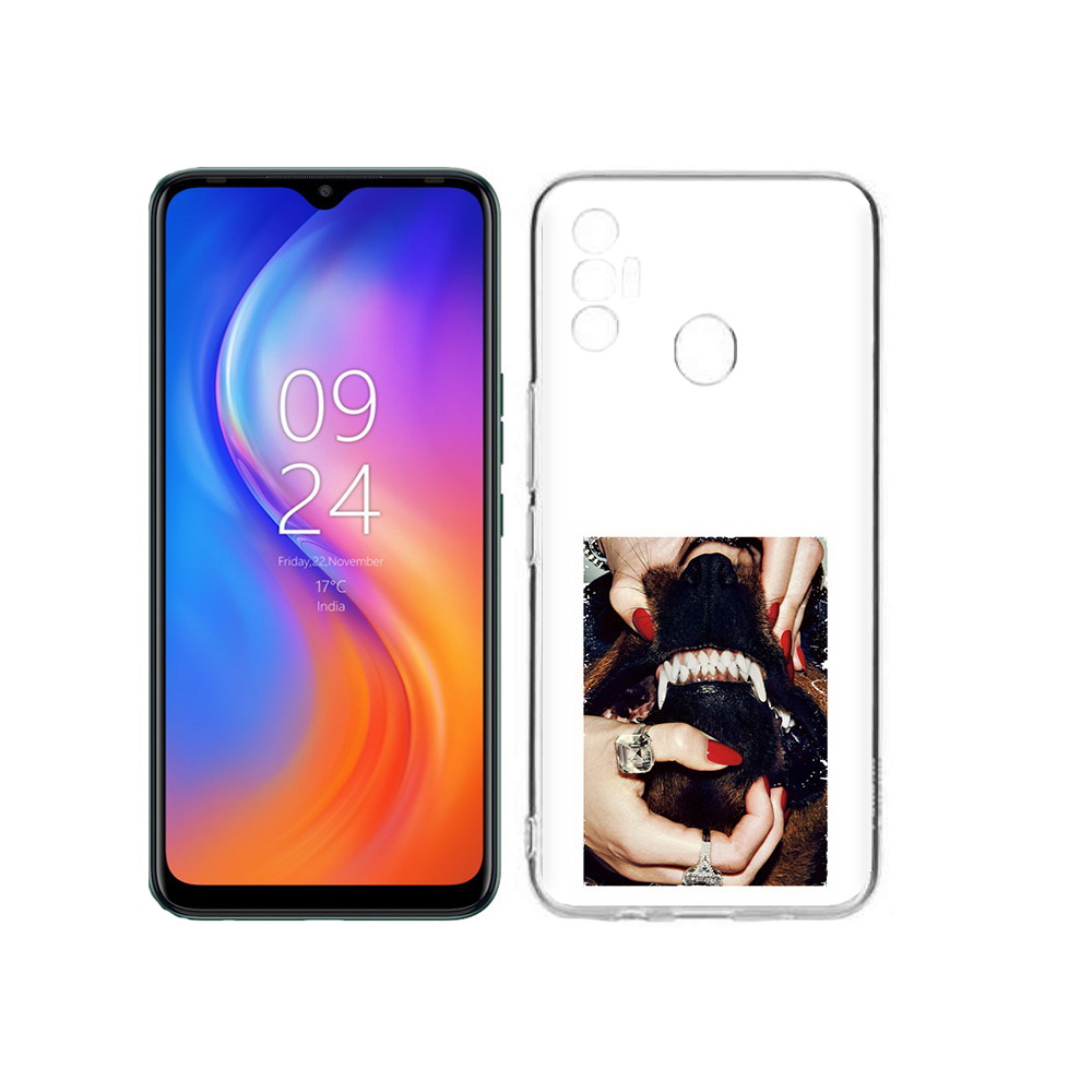 

Чехол MyPads Tocco для Tecno Spark 7 маникюр, Прозрачный, Tocco