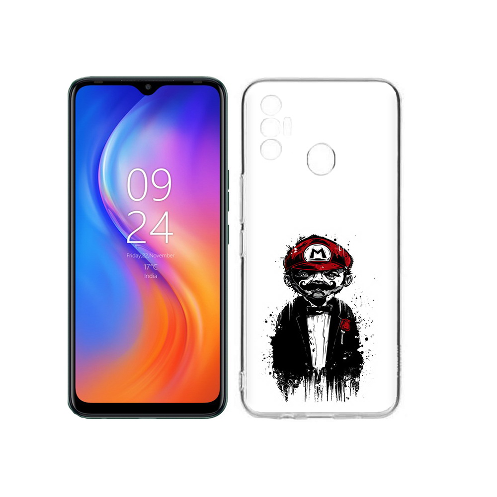 

Чехол MyPads Tocco для Tecno Spark 7 марио, Прозрачный, Tocco