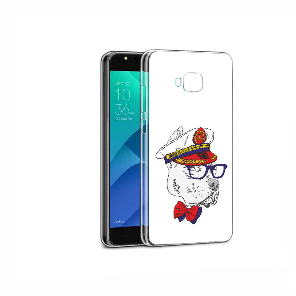 

Чехол MyPads Tocco для Asus ZenFone 4 Selfie бульдог, Прозрачный, Tocco