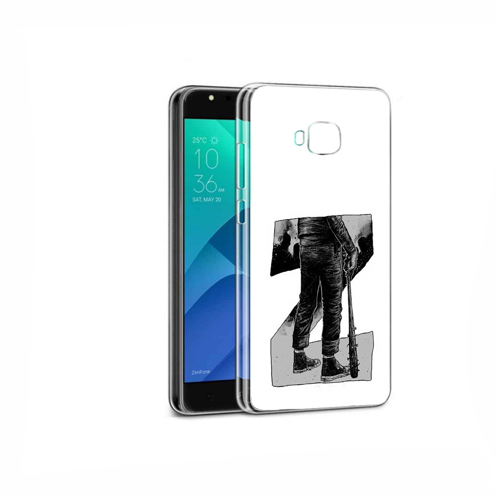 

Чехол MyPads Tocco для Asus ZenFone 4 Selfie воин черно белый, Tocco