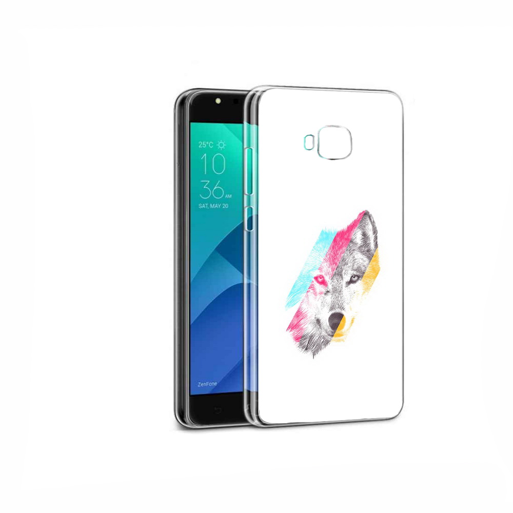 Чехол MyPads Tocco для Asus ZenFone 4 Selfie волк градиент