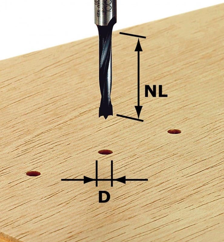 Фреза-сверло Festool HW S8 D3/16 491065