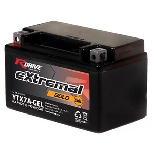 

Аккумулятор мото Rdrive Gold YTX7A-GEL (YTX7A-BS, YTX9-BS)