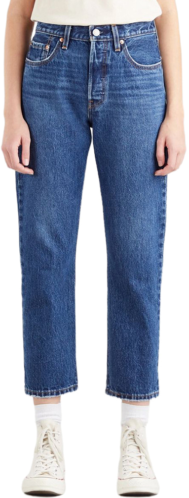 

Джинсы женские Levi's Women 501 Crop Jeans синие 27/28, Синий, Women 501 Crop Jeans
