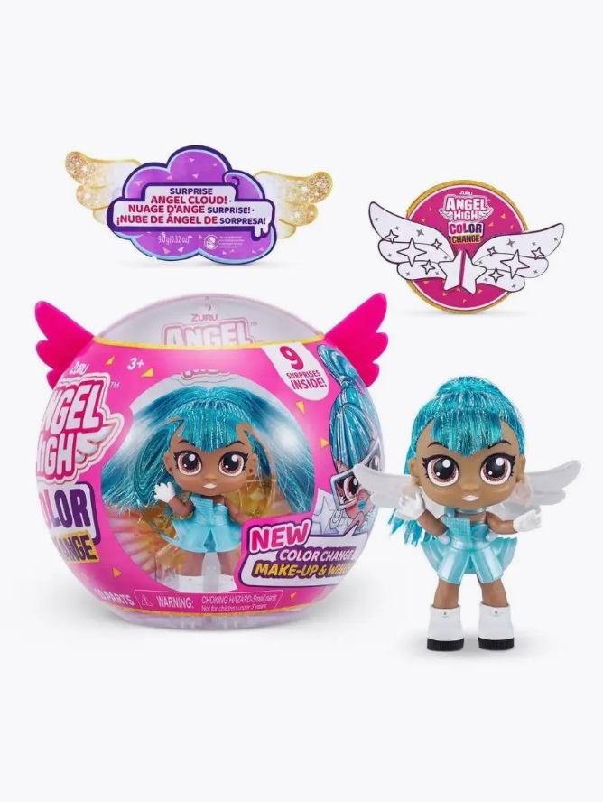 

Кукла в голубом платье Zuru Itty Bitty Prettys Шар с крыльями Angel High Color Change 9716, Zuru Itty Bitty Prettys Шар с крыльями Angel High Color Change Кукла в голубом платье 9716