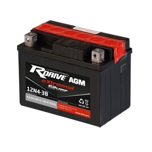 

Аккумулятор мото Rdrive Silver 12N4-3B AGM