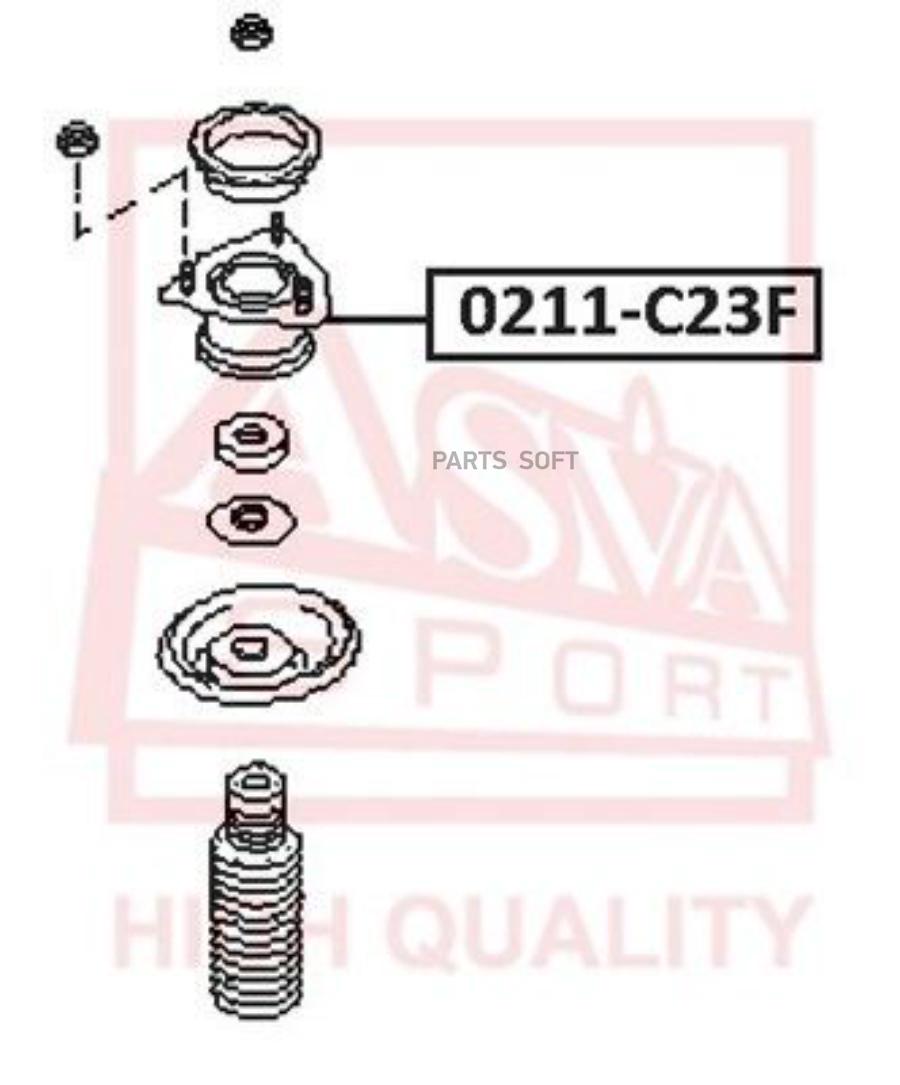 

Опора Амортизатора Nissan Serena I (1991-2000) ASVA арт. 0211-C23F