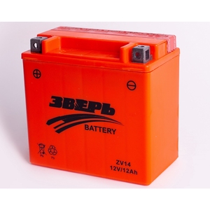 

Аккумулятор мото Зверь ZV14 (YTX14-BS) AGM