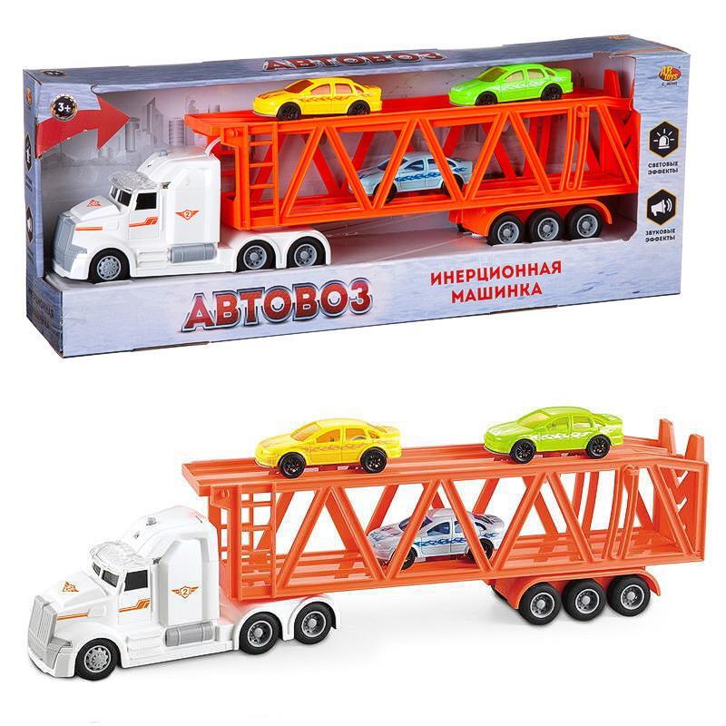 

Спецтехника Abtoys Автовоз инерционный 1:50 Спецтехника