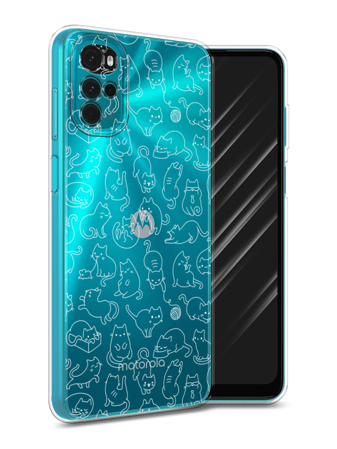 

Чехол Awog на Motorola Moto G22 "Шкодливые котики", Разноцветный, 243150-2