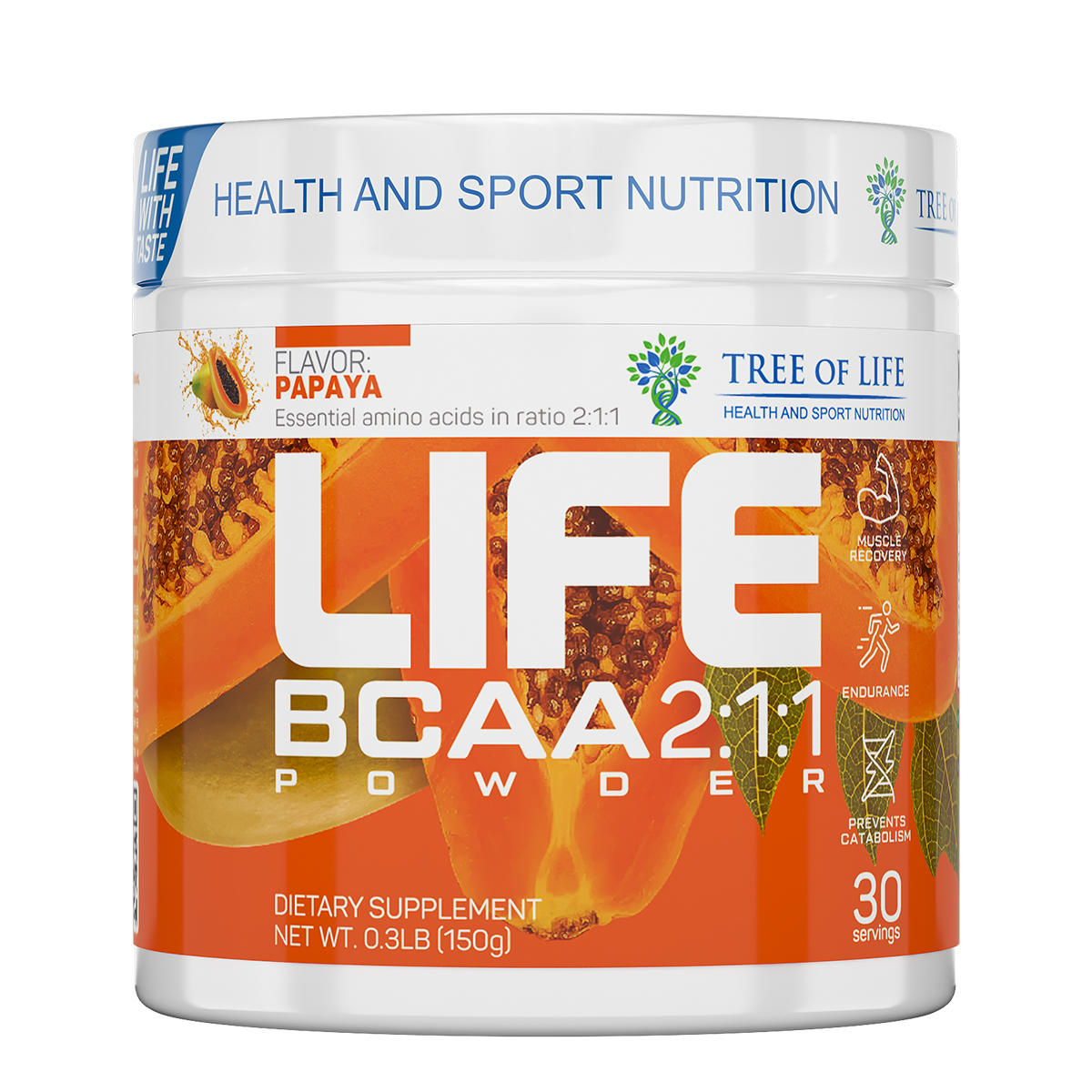 Tree of Life BCAA 150 г, папайя