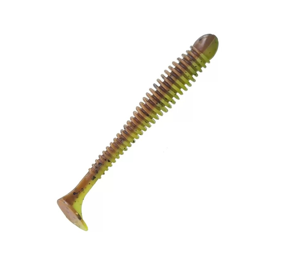 

Мягкие приманки Crazy Fish VIBRO WORM-F 3.4'' Кальмар # 04d (5шт), Зеленый;коричневый, Vibro Worm F