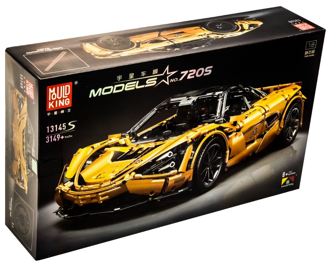 

Конструктор MOULD KING 13145S McLaren 720S Manual Version, 8+, 3 149 дет.