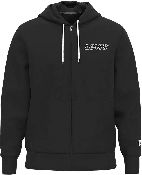 Толстовка мужская Levis Men Relaxed Graphic Zip Up Hoodie черная S