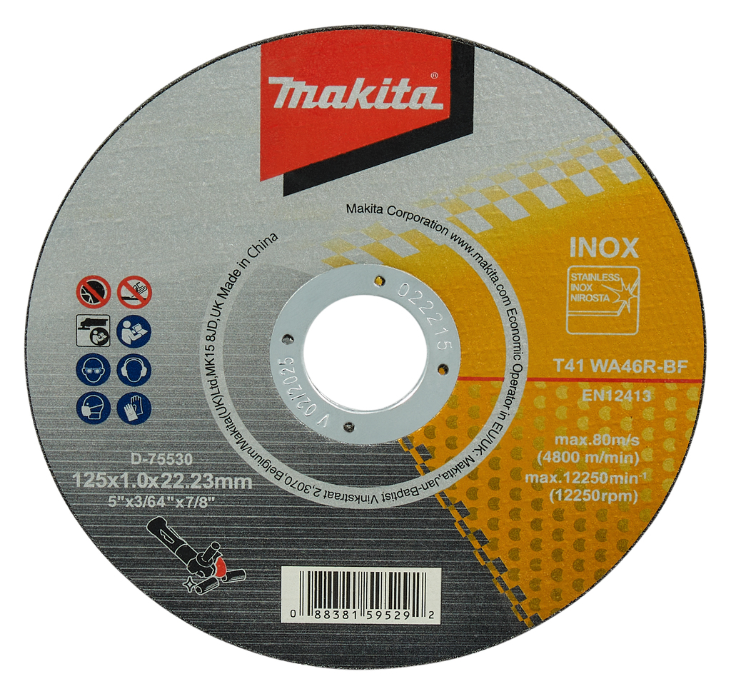 Абразивный отрезной диск плоский Makita D-75530