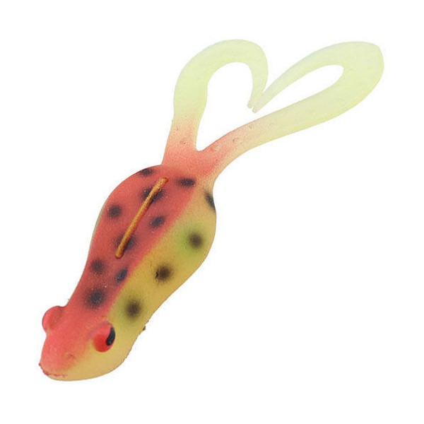 

Мягкие приманки Daiwa KIKKER CURLY # Clear Toad (3шт), Желтый;красный, Kikker Curly