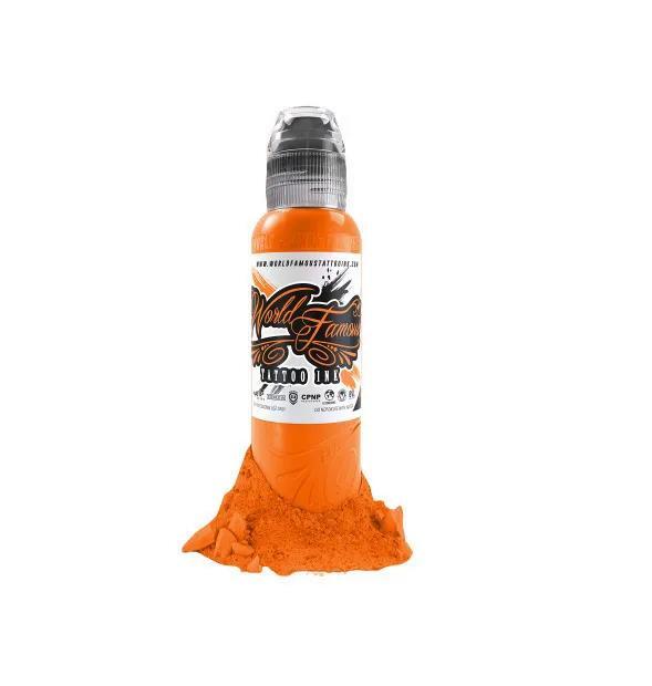 Краска для тату World Famous Everest Orange, 120 мл, оранжевая