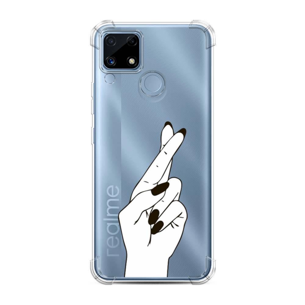 

Чехол Awog на Realme C25/C25s "Пальцы графика", Разноцветный, 257451-1