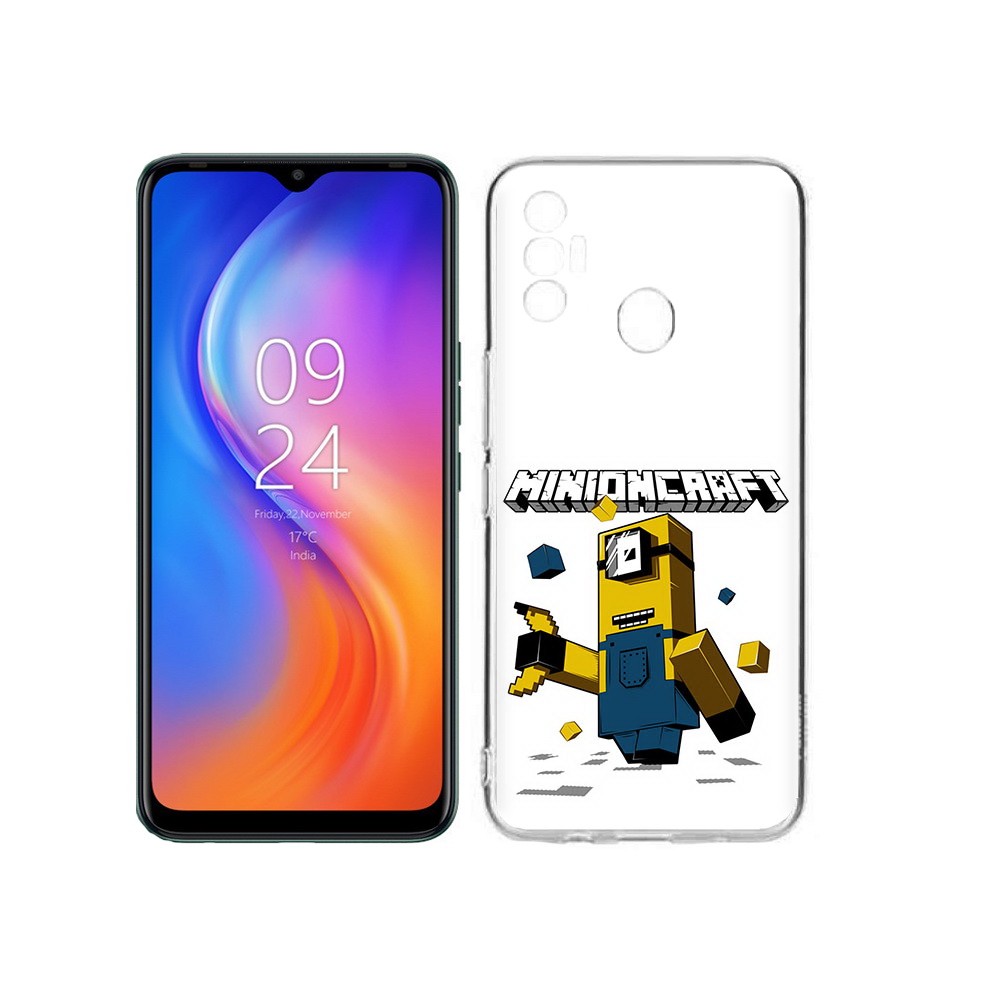 

Чехол MyPads Tocco для Tecno Spark 7 миньон, Прозрачный, Tocco