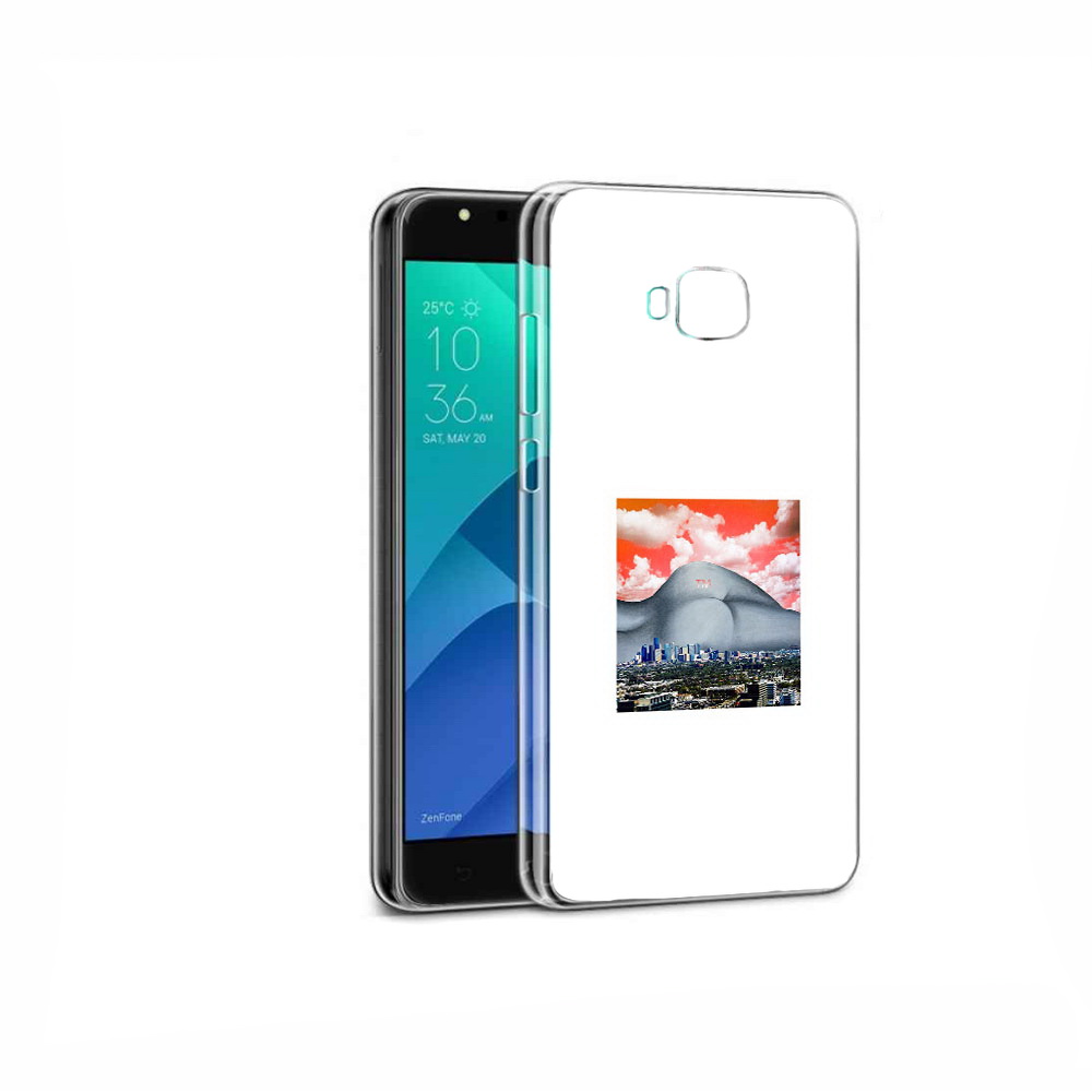 

Чехол MyPads Tocco для Asus ZenFone 4 Selfie город с девушкой на фоне, Прозрачный, Tocco