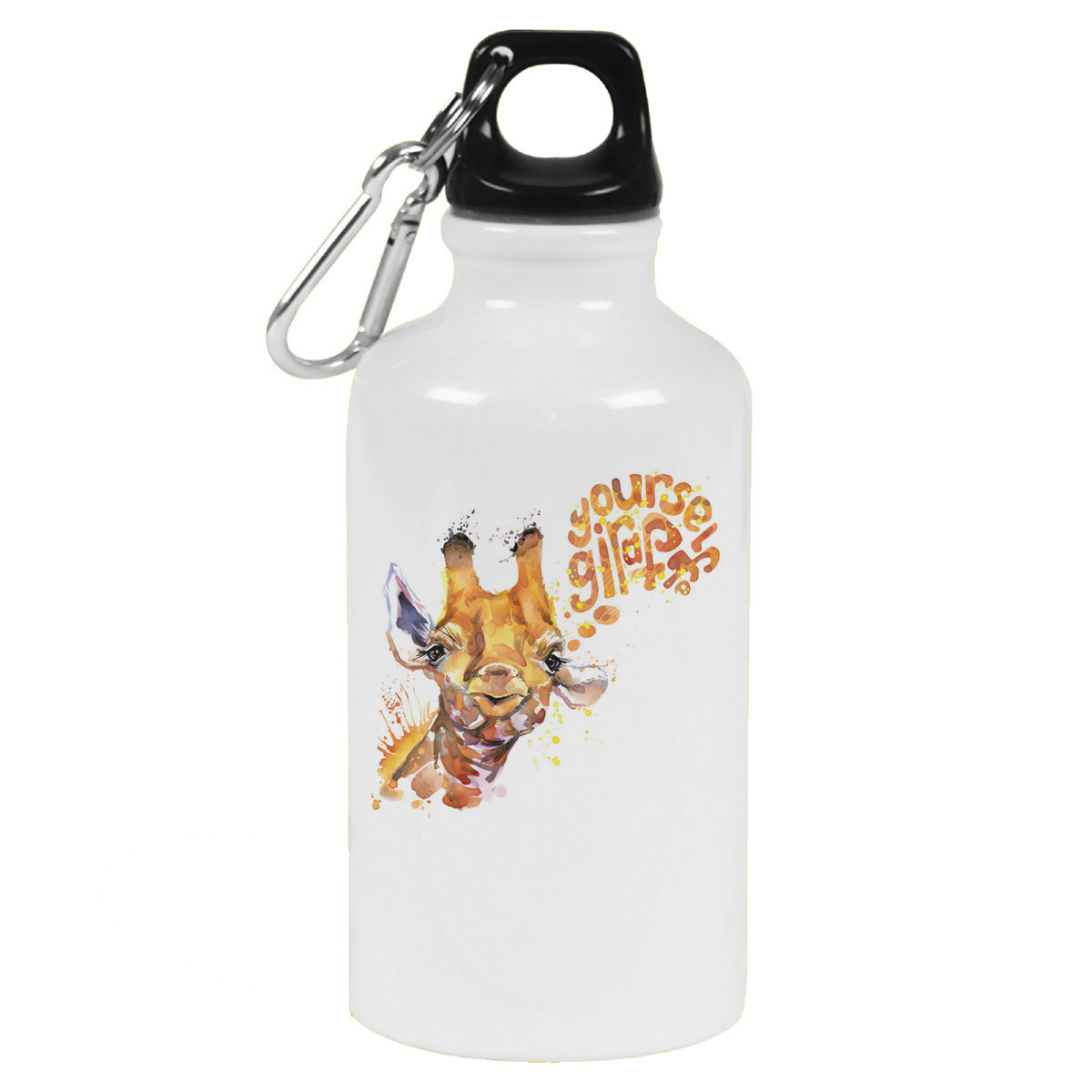 Бутылка спортивная CoolPodarok Краски. Your self giraph. Жираф