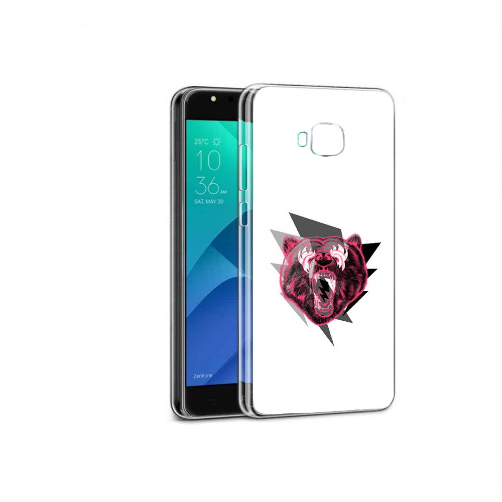 

Чехол MyPads Tocco для Asus ZenFone 4 Selfie грозовой медведь, Прозрачный, Tocco
