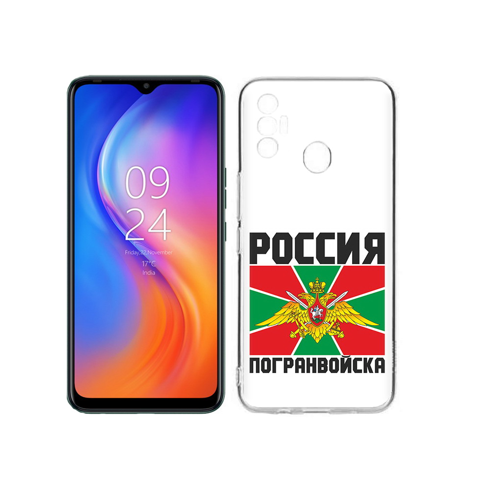 

Чехол MyPads Tocco для Tecno Spark 7 погранвойска, Прозрачный, Tocco