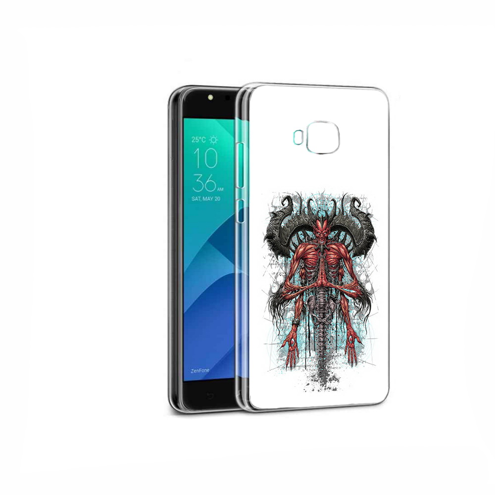 

Чехол MyPads Tocco для Asus ZenFone 4 Selfie дьявол, Прозрачный, Tocco