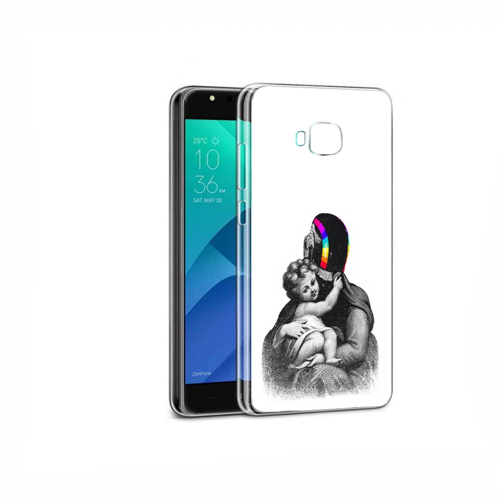 

Чехол MyPads Tocco для Asus ZenFone 4 Selfie защитник в шлеме, Прозрачный, Tocco