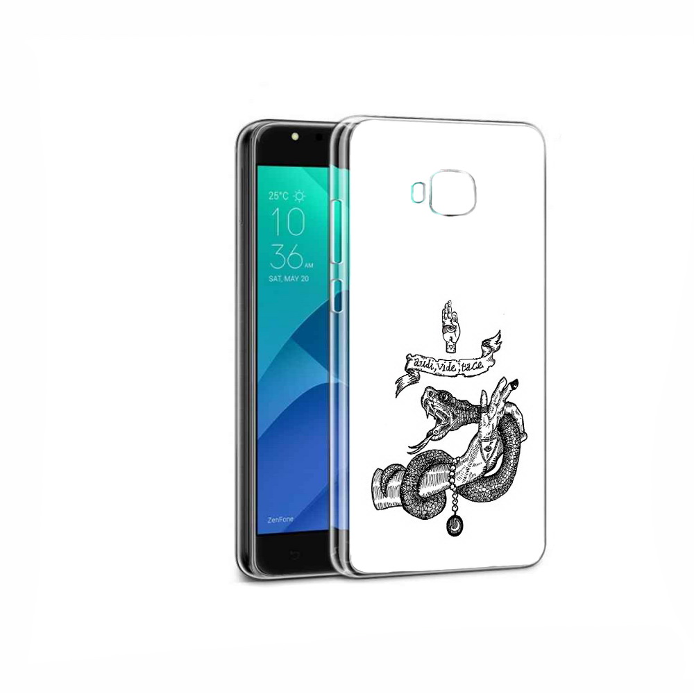 Чехол MyPads Tocco для Asus ZenFone 4 Selfie змея на руке рисунок