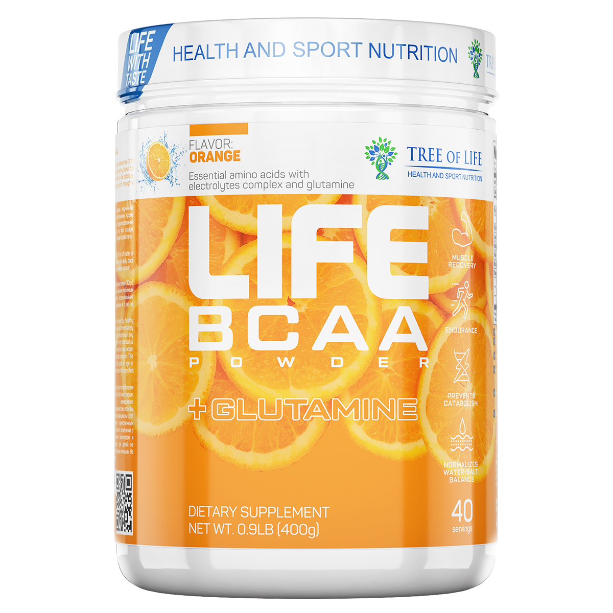 Tree of Life BCAA 400 г, сочный апельсин