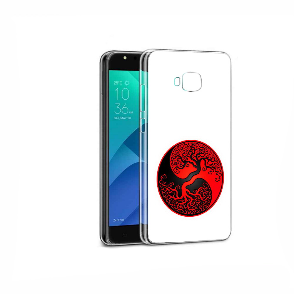 

Чехол MyPads Tocco для Asus ZenFone 4 Selfie инь янь дерево, Прозрачный, Tocco