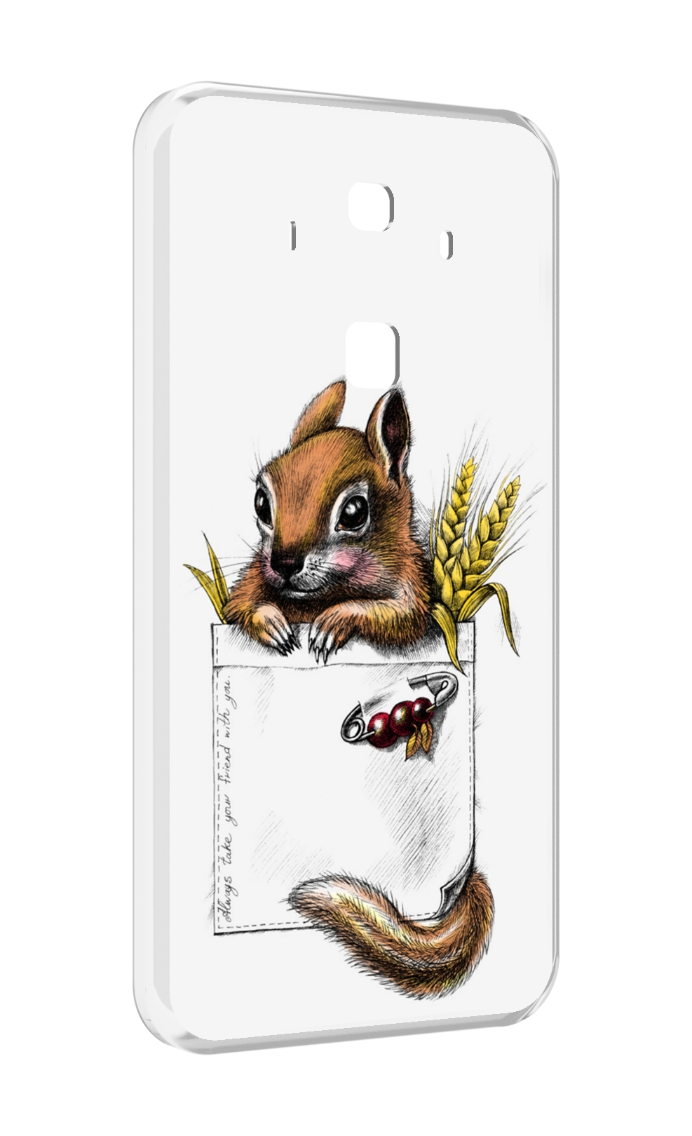 

Чехол MyPads Белочка для Huawei Mate 10 Pro, Прозрачный, Tocco