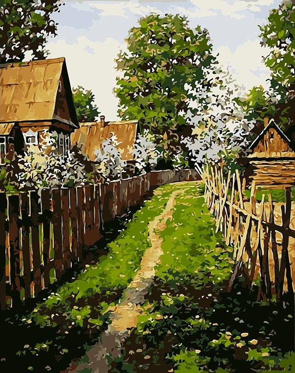 

Картина по номерам ВанГогВоМне Тропинка к дому, 40x50, Тропинка к дому