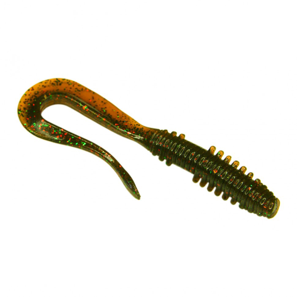 

Мягкие приманки Esox FAST WAG 3.0" (76мм) # FK001 / Motor Oil Green (7шт), Зеленый;оранжевый, Fast Wag