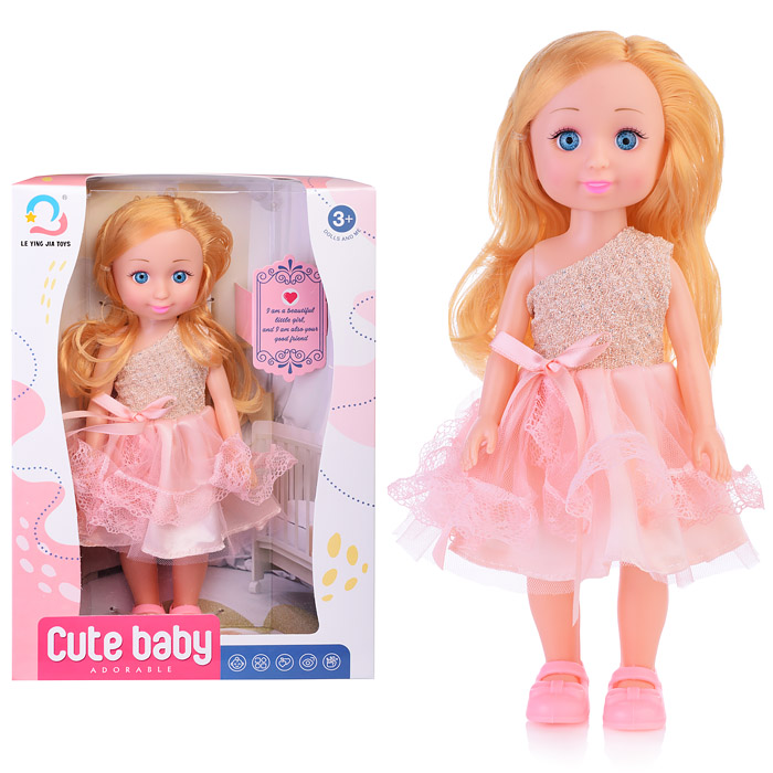 Кукла OUBAOLOON 500-4 Даша в розовом платье